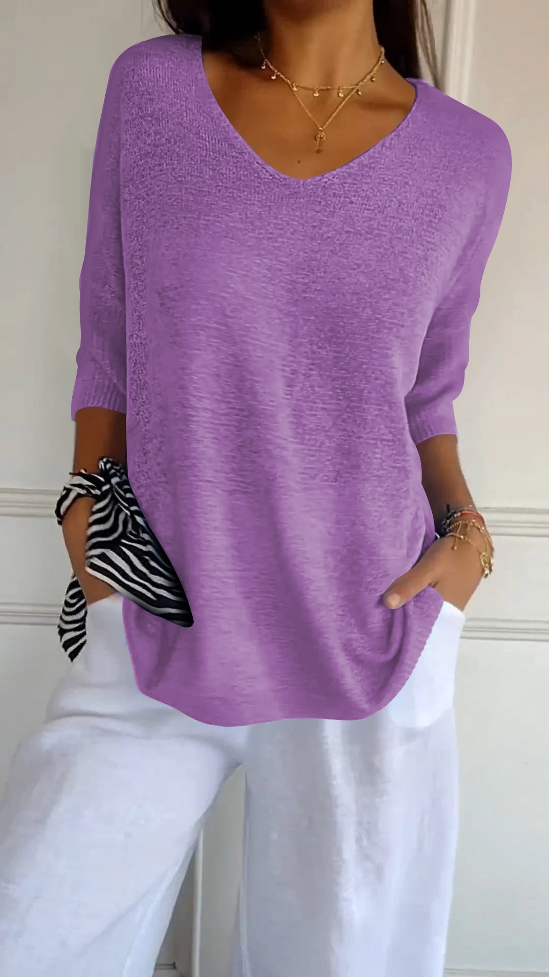 Loraine - Elegant Knitted Shirt