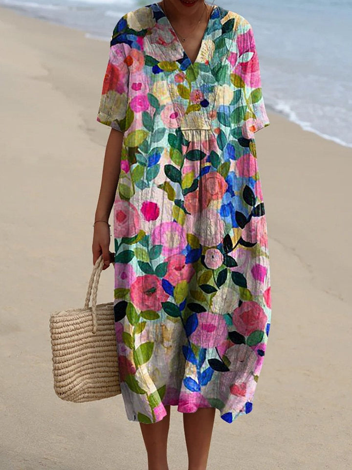 Scarlett Colorful flower dress