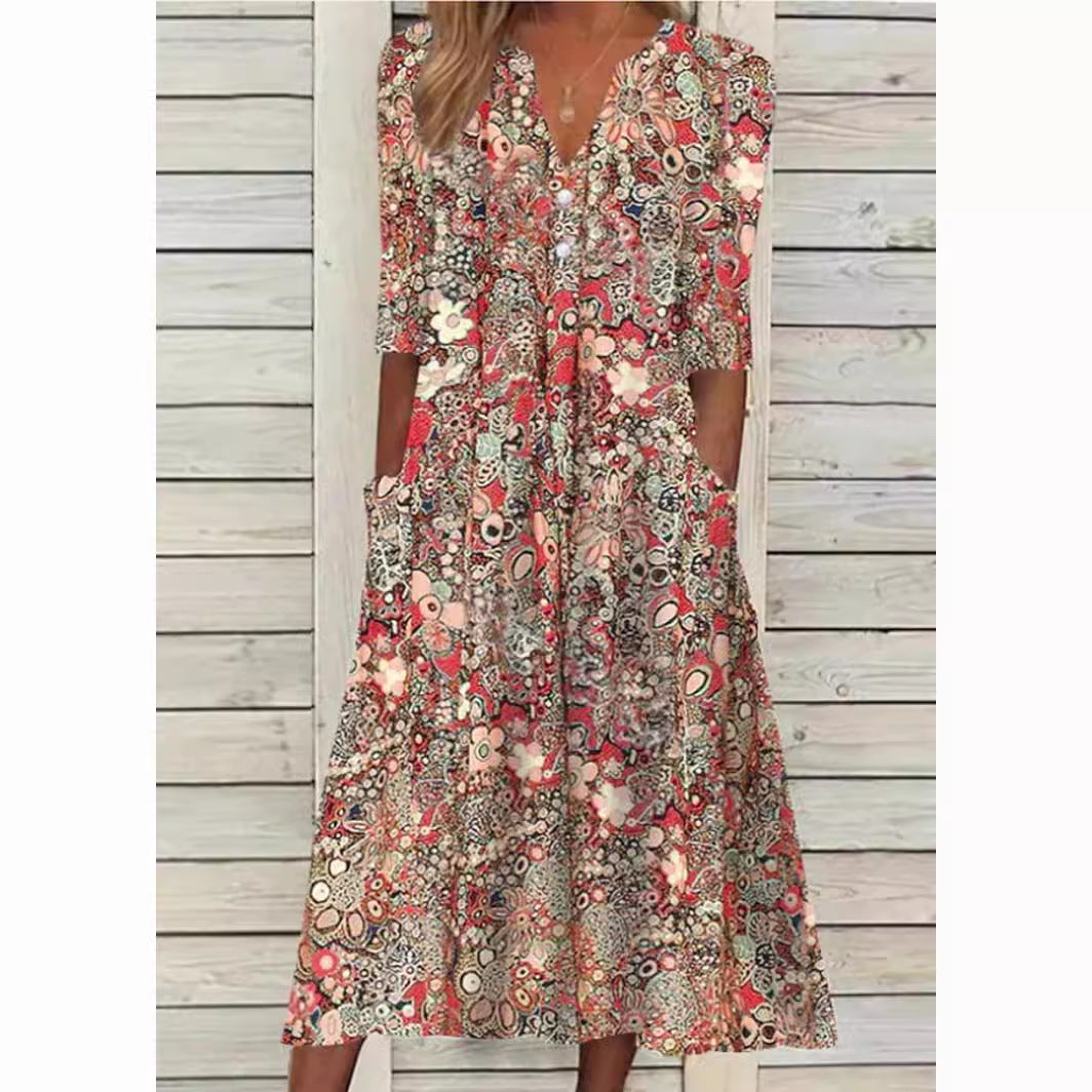 Ella-  Floral Dress