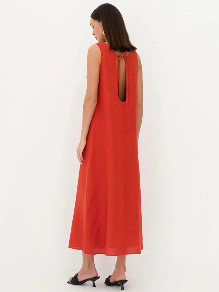 ESTEE - French Style Long A-line dress