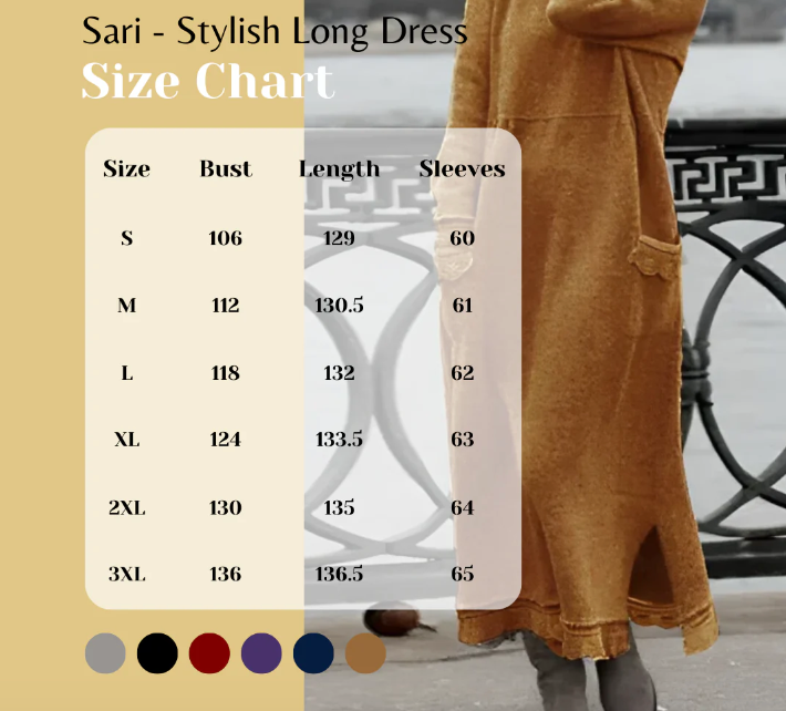 SARI - ELEGANT AUTUMN DRESS