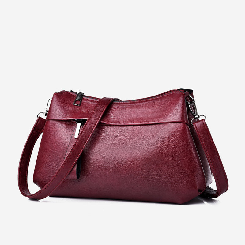 Sanya - Classic Leather Crossbody Bag